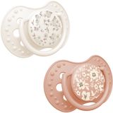 LOVI Blossom Ivory Kalmerende fopspeen van dynamische siliconen, 18 m, 2 stuks