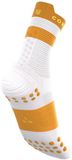 Compressport Pro Racing Socks v4.0 Run High Unisex White/Sunflower
