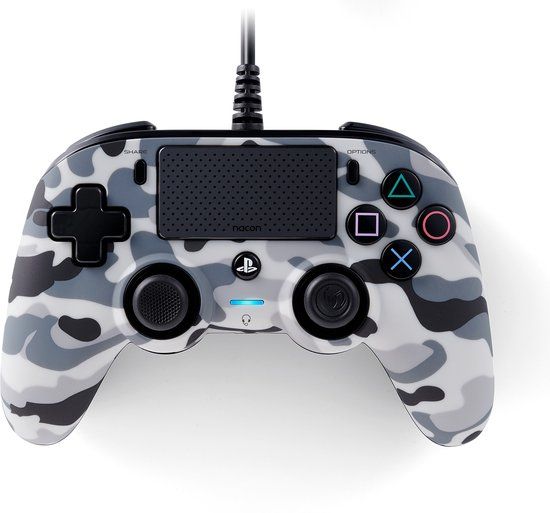 Nacon Compact Wired Controller - PS4 - Camo Grey