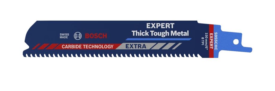 Bosch EXPERT Reciprozaagblad S955CHC - Thick Tough Metal - 15cm - 8 TPI - Carbide - 1pc