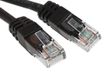 RS PRO Ethernetkabel Cat.5e, 30m, zwarte patchkabel, A RJ45 U/UTP stekker, B RJ45, LSZH