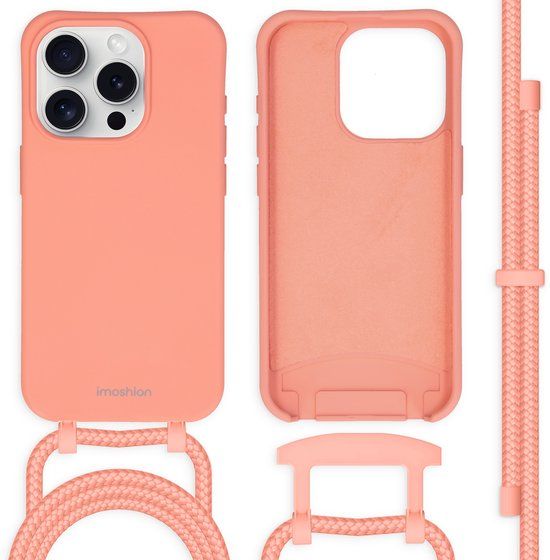 imoshion Color Backcover met afneembaar koord voor de Apple iPhone 15 Pro - Peach