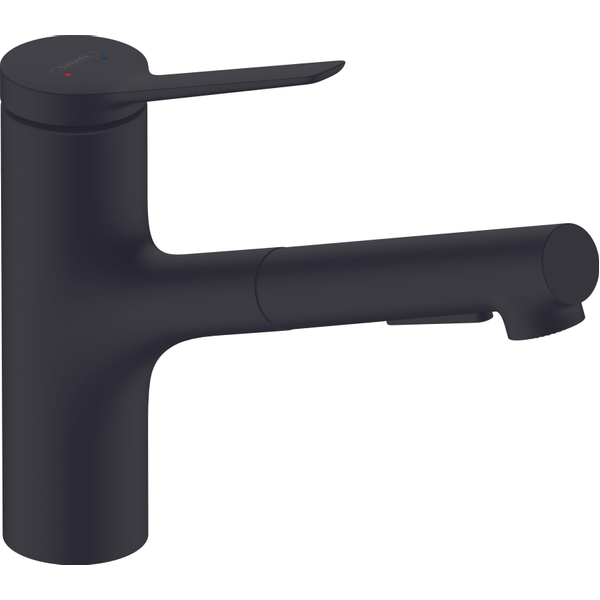 Hansgrohe Zesis keukenkraan 150 2jet m.zwart 74820670