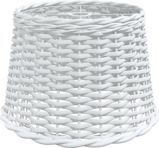 vidaXL Plafondlampenkap Ø40x26 cm wicker wit