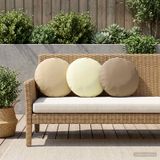 vidaXL - Kussensloop - 2 pcs - HEERLEN - Crèmekleurig - Ø 40 cm - Polyester