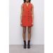 The Kooples Robe Habillée Sans Manches Orange