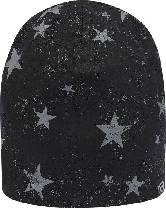 R.E.D. Rock-Engineered Design Beanie - Unisex - Katoen - Zwart/Grijs