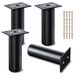 Aluminium Pieds de meubles réglables, Set de 4 pièces