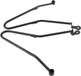 ZenithVibe Zadeltassteunbeugels Duurzaam - Metaal - Zwart - Geschikt voor Bonneville T100/SE T100 2001-2016 - Thruxton 900/Scrambler 2006-2016 - Verbeterde zadeltasbeveiliging - 2 x Zadeltassteunstangen - Motorsteunen