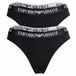 Emporio Armani Ew000402_af13033 Tanga 2 Eenheden Zwart S Vrouw