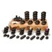 Master Massage Hot Stone 70 stuks warme massagestenen in decoratieve bamboebox