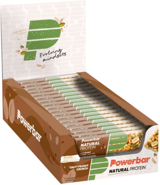 Powerbar Vegan Natural Protein Bar - Salty Peanut Crunch - 18 x 40g
