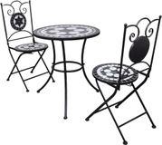Prolenta Maison Exclusive - Ensemble de 3 pièces pour bistrot, en céramique noire et blanche