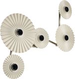 Osram DECOR Plisse wandlamp, 5 fittingen, E27, staal, beige