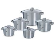 BK Conical+ Batterie de casseroles - 5 pièces - Inox