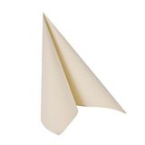 Papstar servetten, tissueservetten champagne Royal Collection 1/4-vouw, afmeting 40 x 40 cm, 1 x 50 stuks