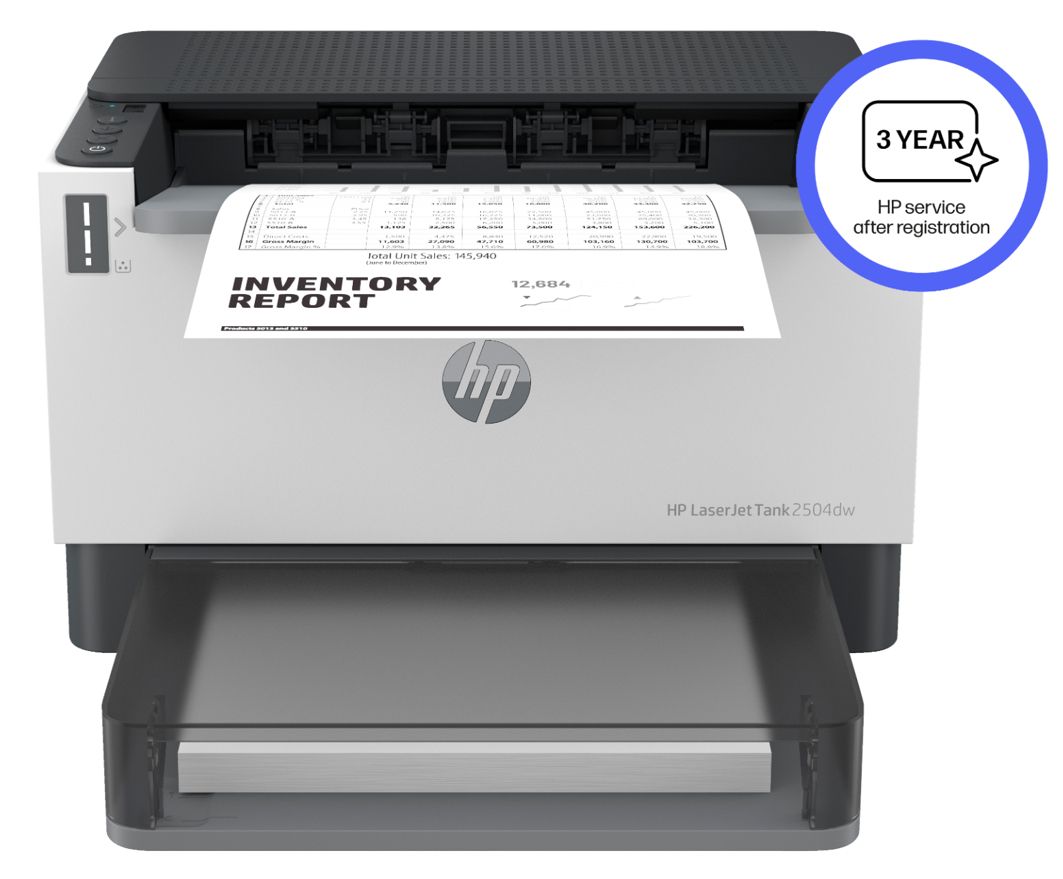 HP LaserJet Tank 2504dw - Laser Printer - Duplex - Ethernet - WiFi - Black and White