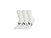 LI-NING Chaussettes hautes 3 paires Blanc neuf/Blanc neuf/Blanc neuf M AWTV007-2H