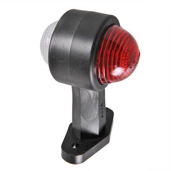 Aanhangwagendirect Breedtelicht rood/wit 120 mm recht
