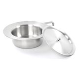 Teqler Bed Pan met deksel, Hoogte: 9,5 cm, Diameter: 30 cm, Knoopdeksel (∅ 23,5 cm)