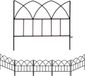 Clôture décorative sans marque 18" x 16" Pack de 5 pour bordures de parterres de fleurs Clôture pour chiens en acier inoxydable pour jardin