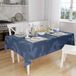 Bonamaison Tafelkleed, Anti-Mold, Sneldrogend, Waterdicht, 100% Polyester Tafellaken, Blauw, 140 x 160 Cm
