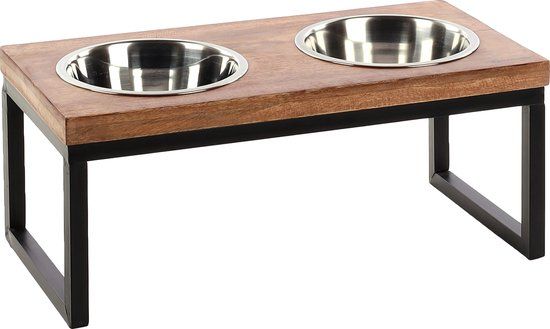 EET- Flamingo Voerbak - Hondenbak - Dinerset - Tommy – 2x1600ml