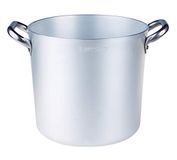Pentole Agnelli Voorraadpot met 2 handvatten, 121 Liter, Zilver, 55 cm