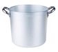 Pentole Agnelli Voorraadpot met 2 handvatten, 121 Liter, Zilver, 55 cm