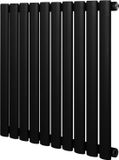 Monster Group BV Radiateur design ovale - 1 colonne - 600x600 mm - noir