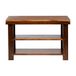 Amazon Basics Schoenenopbergbank van massief grenenhout, bruin, 70 x 26 x 45 cm