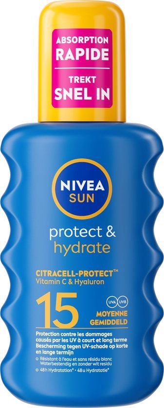 NIVEA SUN Protect & Hydrate Zonnespray SPF15 - 200ml