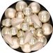 Kaemingk B.V. Décoration de Noël boules de Noël en plastique perle/champagne 6-8-10 cm paquet de 50 pièces