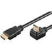 PremiumCord 4K High Speed HDMI + Ethernet-kabel 1 m, compatibel met video 4K 2160p, FULL HD 1080p, Deep Color, 3D, ARC, 3x afgeschermd, 10,2 Gbps, vergulde 90°-aansluitingen, zwart