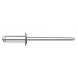 Desa 71024052 - klinknagels, aluminium/staal, standaard, 2,4 x 6