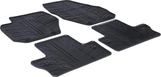 Gledring Rubbermatten passend voor Volvo S60 2010-2018 (T profiel 4-delig + montageclips)