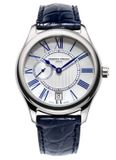 Frédérique Constant FC-318MPWN3B6 Horloge - Leer - Blauw - Ø 36 mm