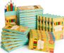 The Twiddlers – 30 Doosjes 6 Mini Kleurpotloden, 9cm (180 Stuks) – Multipack voor Goodiebags, Klascadeautjes en Kinderen