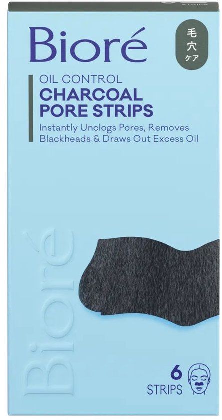 Biore Porie-strips Neus Houtskool Vette Huid (6 stuks)