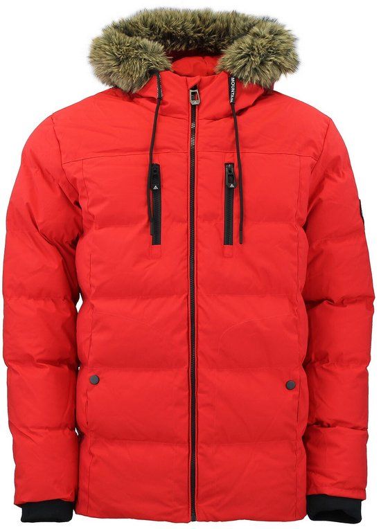 Peak Mountain Donsjack met capuchon voor dames ANORY/QI rood