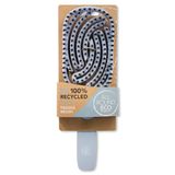 All Round Eco, Paddle Geventileerde Smoothing Multi Tufted Haarborstel, 100% Gerecycled Plastic, Blauw
