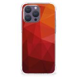 B2Ctelecom Polygon Shockproof Case voor iPhone 15 Pro Max Red