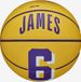 Wilson Basketbal, NBA Player Icon Mini, LeBron James, Los Angeles Lakers, Outdoor en indoor, Maat: 3, Geel/Paars
