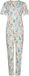 Pastunette Premium Pyjama Watercolor Leaves Katoen/Modal Wit/Multi Maat 48