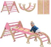 AIYAPLAY - Kinderklimrek - Populierenhout - Roze