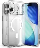Ringke Fusion Magnetic | Hoesje Geschikt voor Apple iPhone 17 Pro Max | Compatibel met MagSafe / Qi2 | Back Cover met Militaire Standaard | Matte Transparant