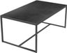 Bolt Edge Table à manger Opulence - Aspect marbre - Extensible - 150-180cm - Noir