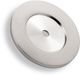 Sotech 2 stuks onderlegger voor deurstopper Topper, echt RVS, diameter: 52 mm