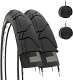 Set DemiSlick Set van 2 banden 700 x 45 C (29 x 1,75) + luchtkamers Gravel banden voor volwassenen, trekking, bike, hybride