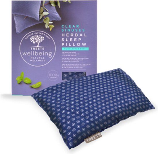 Treets Herbal Pillow Clear Sinuses - Blauw